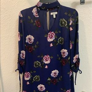 Floral thin, short dress